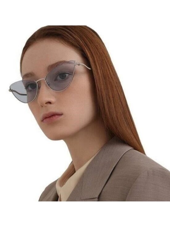 - NEW Gucci GG1006S Cat Eye Sunglasses – Silver / Light Blue 100% AUTHENTIC main image 5